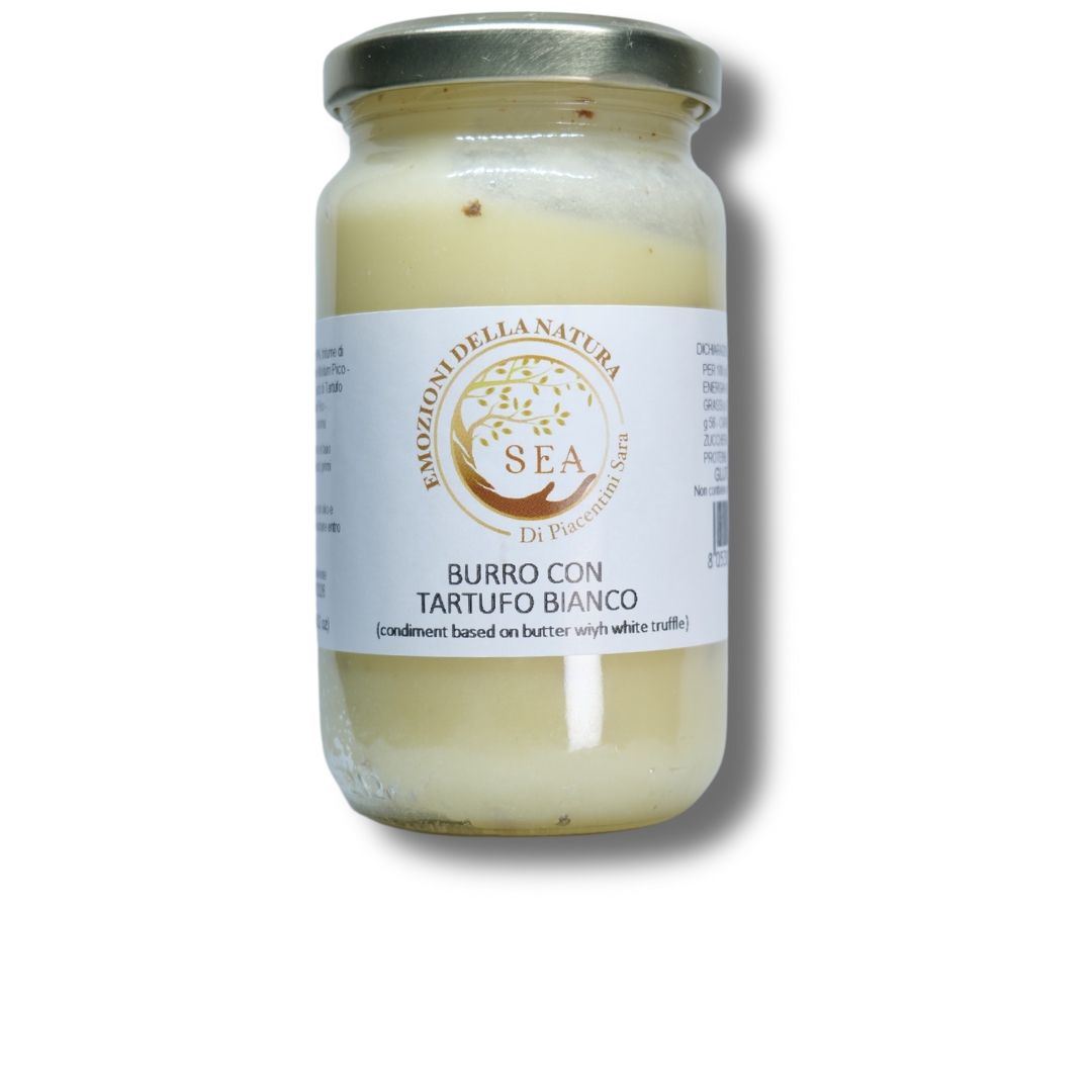 condimento con burro e tartufo bianco
