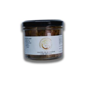 filetti di acciughe con tartufo nero