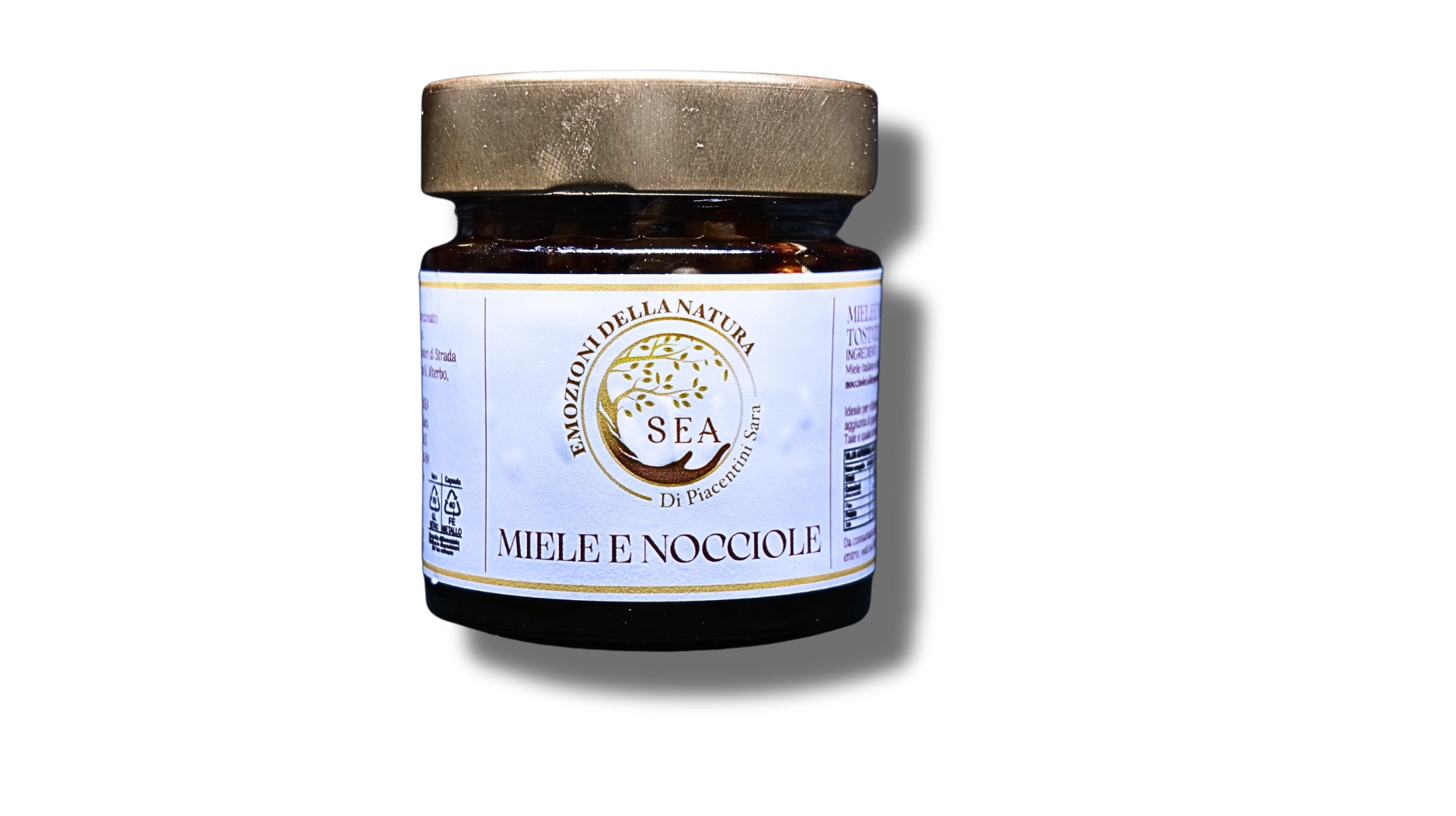 miele e nocciole intere tostate
