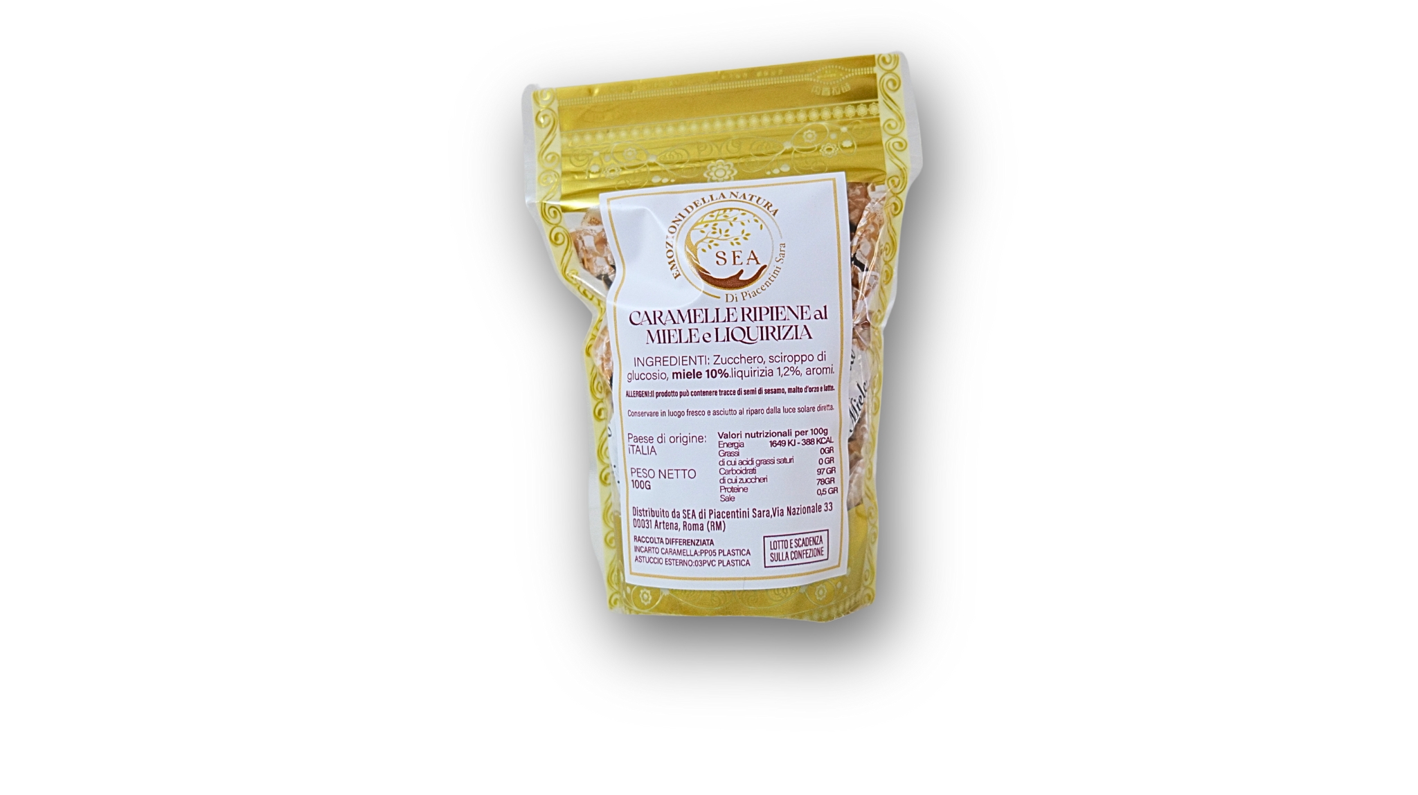 caramelle miele e liquirizia